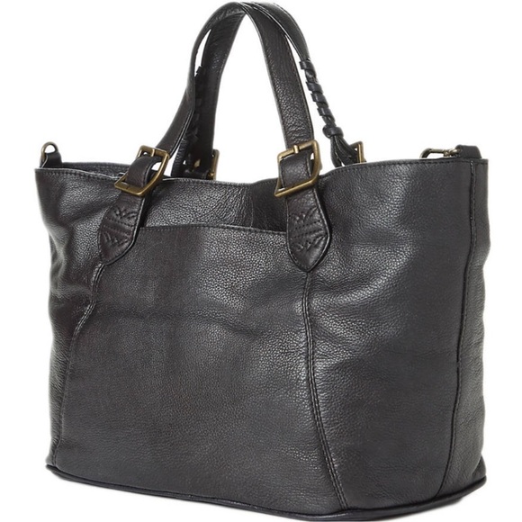 🔥❤️Caelan Frye black leather satchel! 🔥❤️ Frye purse crossbody bag - Picture 2 of 9